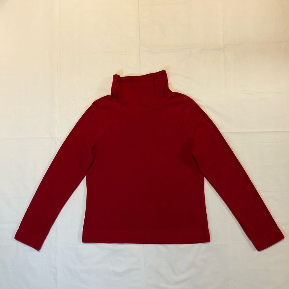 Old Navy Women’s Long Sleeve Funnel Neck Pullover Stretch Red Sweatshirt M